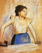 Girl at Ironing Board, Edgar Degas